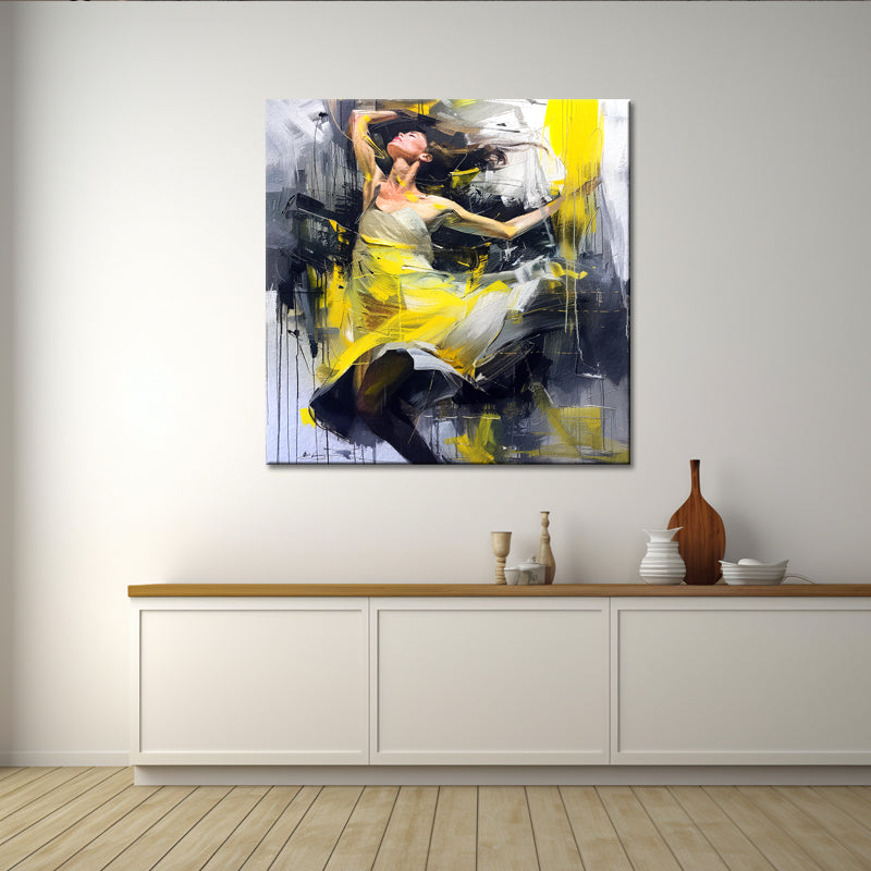 Vrouw in abstract