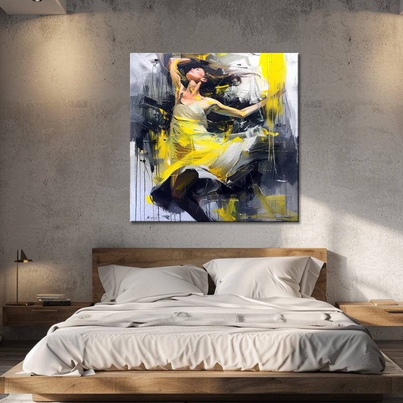 Vrouw in abstract