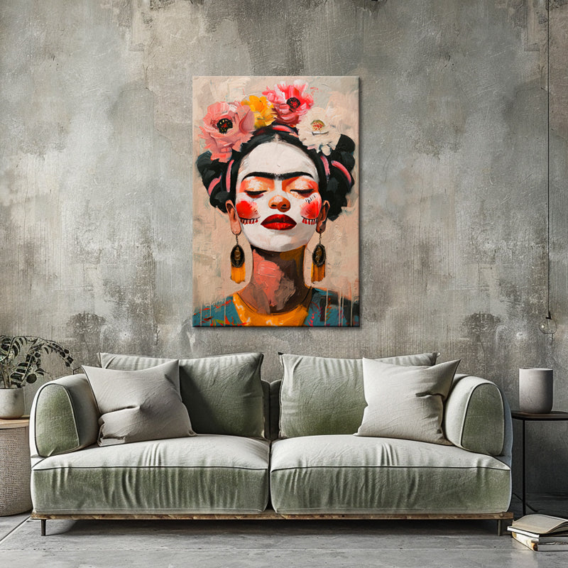 Porträt Frida Kahlo Kunst