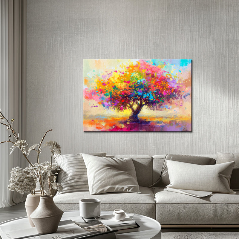 Gemälde Bunter Baum