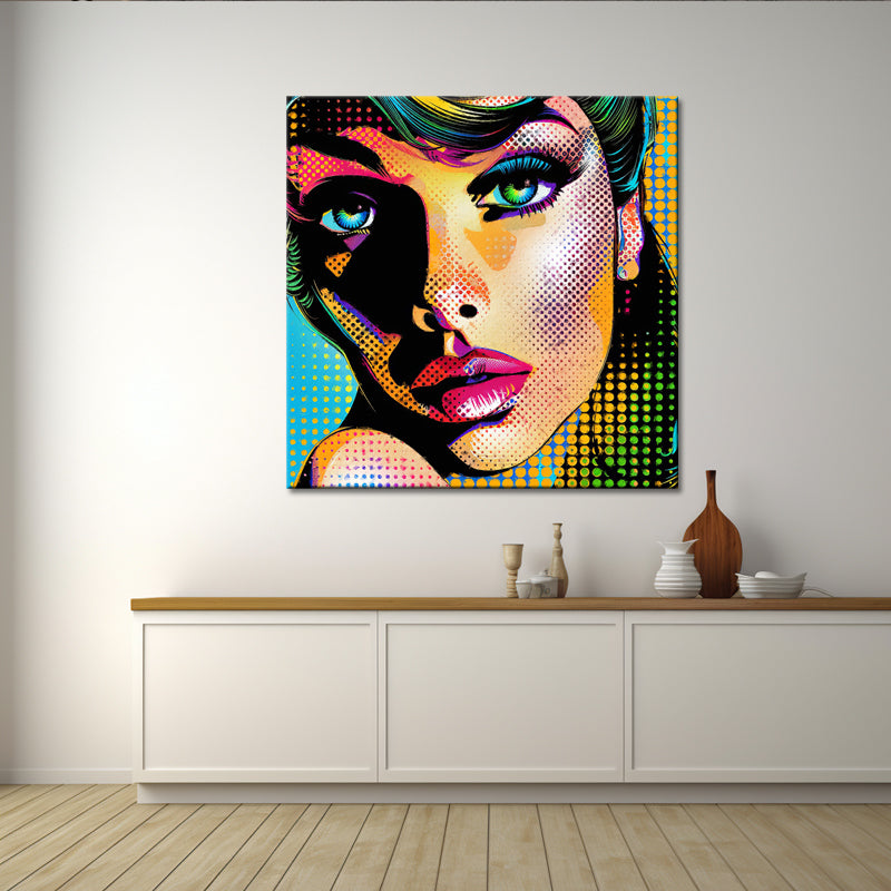 Frau in Pop-Art