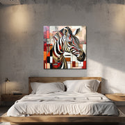 Kubistisches Zebra-Gemälde
