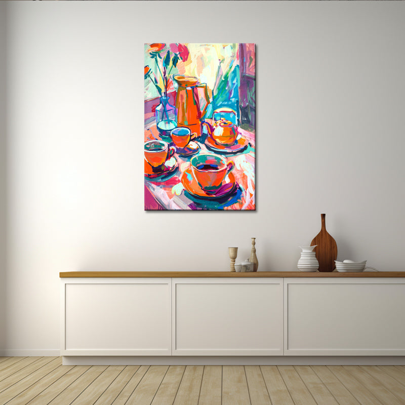 Kopje thee schilderij
