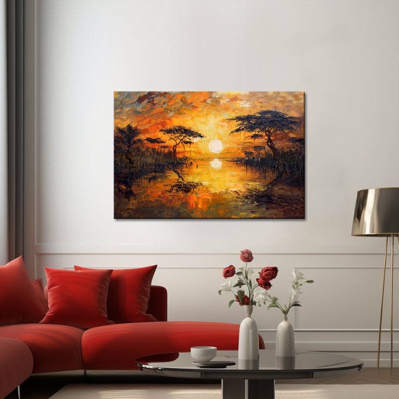 Safari bei Sonnenuntergang