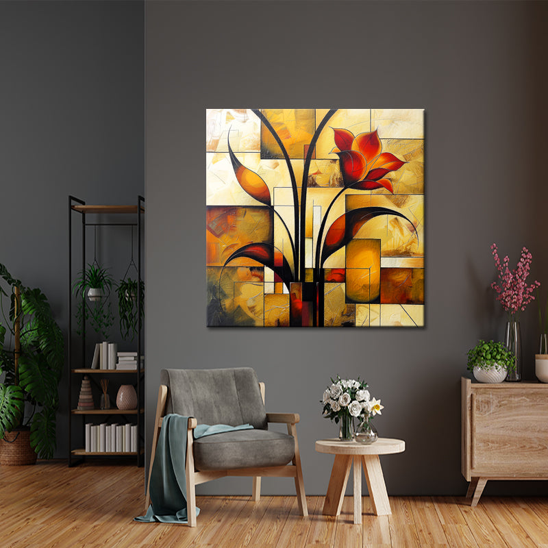 Kunst Abstrakte Blume