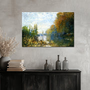 The Banks of The Seine in Autumn - Monet