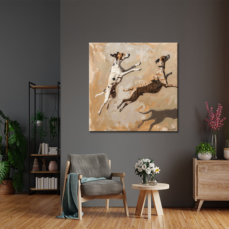 Spielende Hunde Art