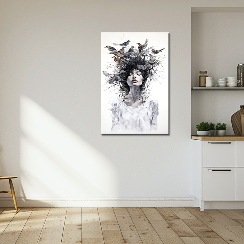 Vrouw Met Vogels Art