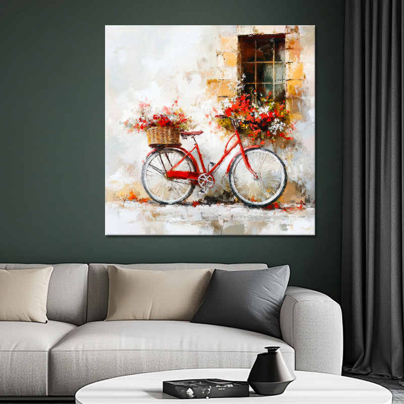 Fiets met bloemen II