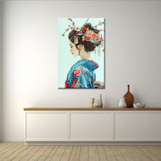 Frau in Kimono Kunst