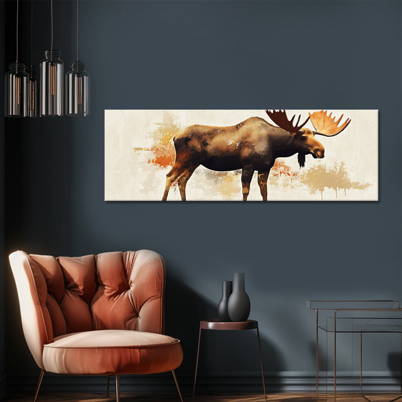 Panorama schilderij van een Eland