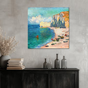 The Beach and the Falaise d’Amont - Monet
