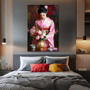 Aziatische vrouw in kimono