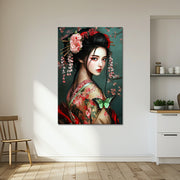 Geisha in traditionele kleding