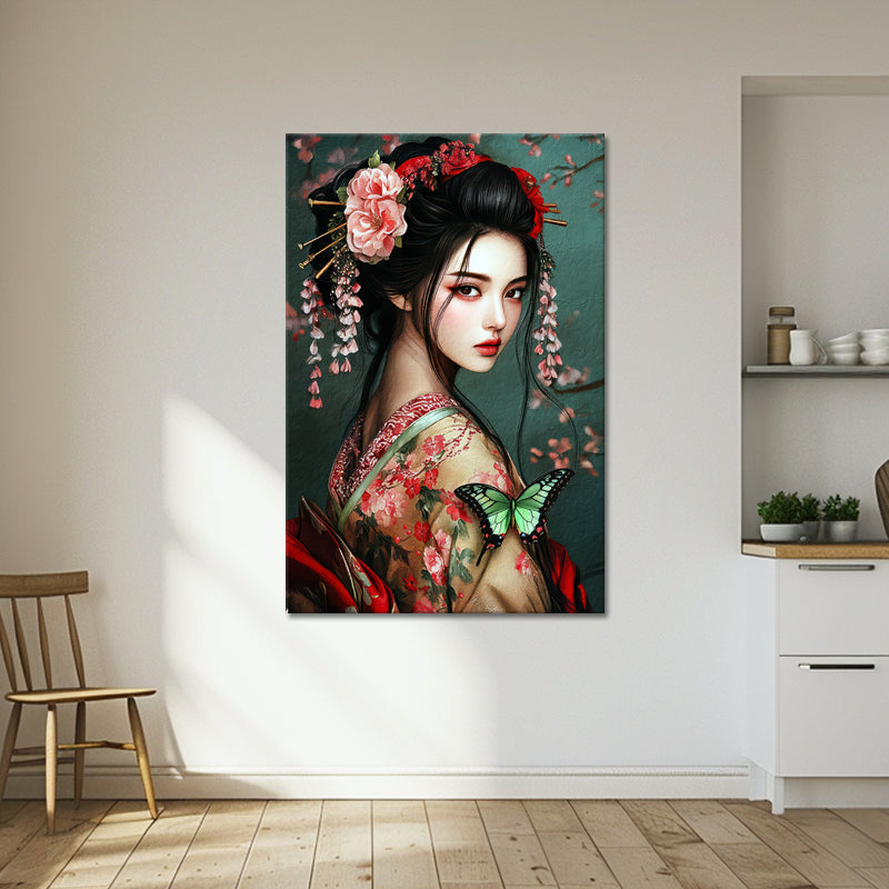 Geisha in traditionele kleding
