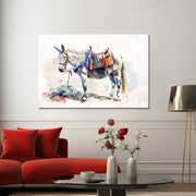 Aquarel Schilderij Ezel