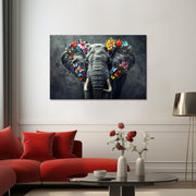 Olifant met bloemen