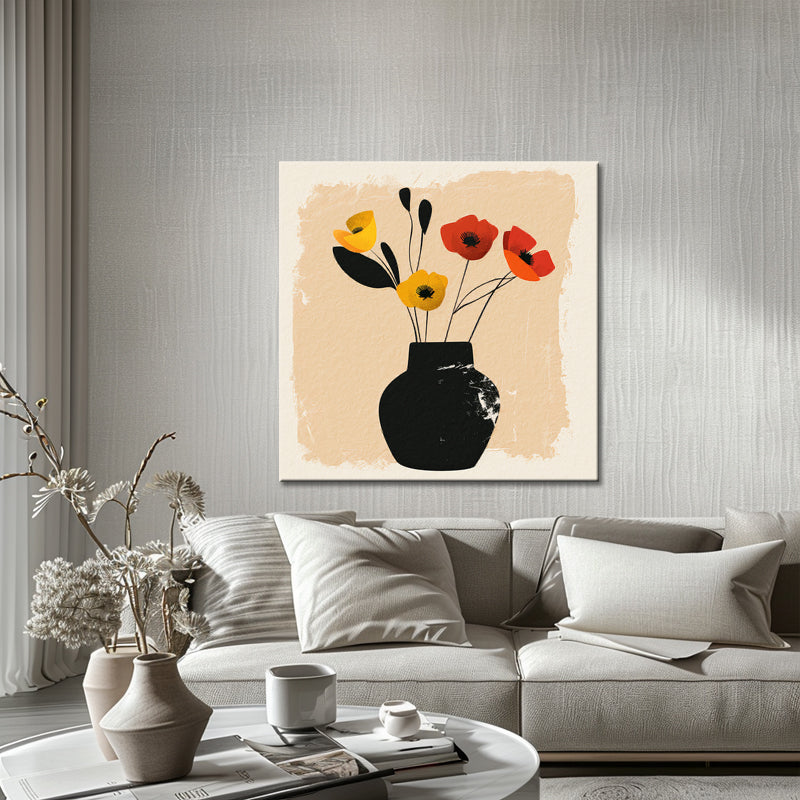 Gemäldeillustrationen Vase