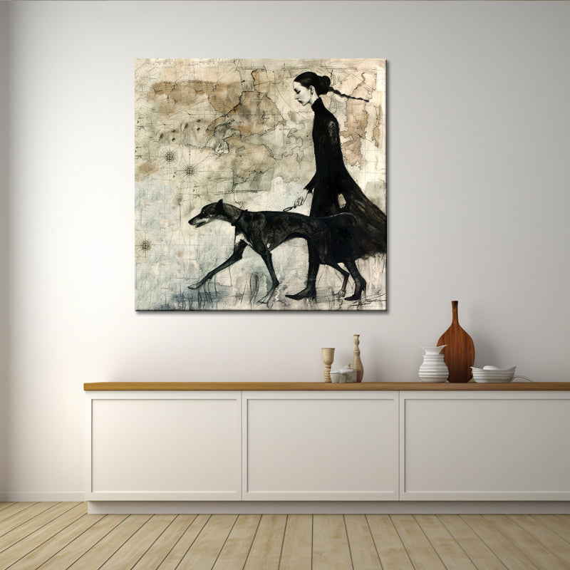 Vrouw met een hond