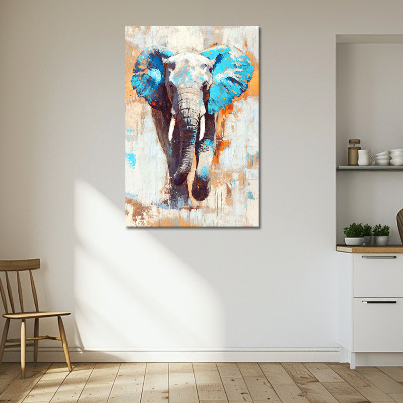 Elefant in Türkis