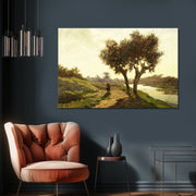 Landschaft mit zwei Bäumen - Paul Joseph