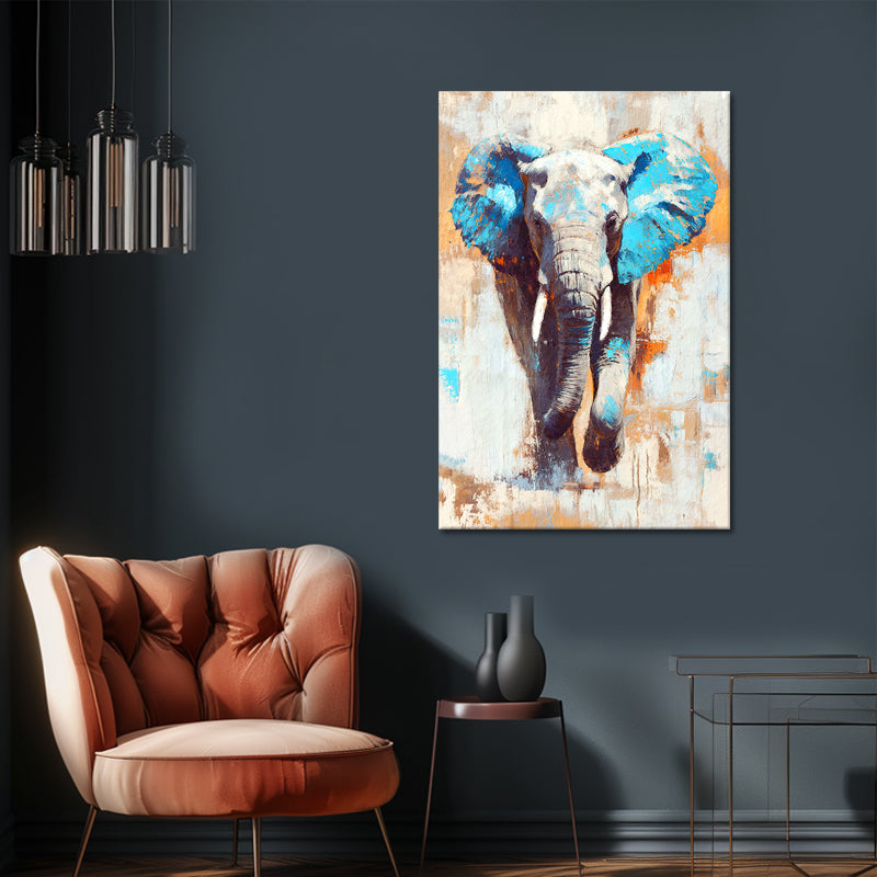 Elefant in Türkis