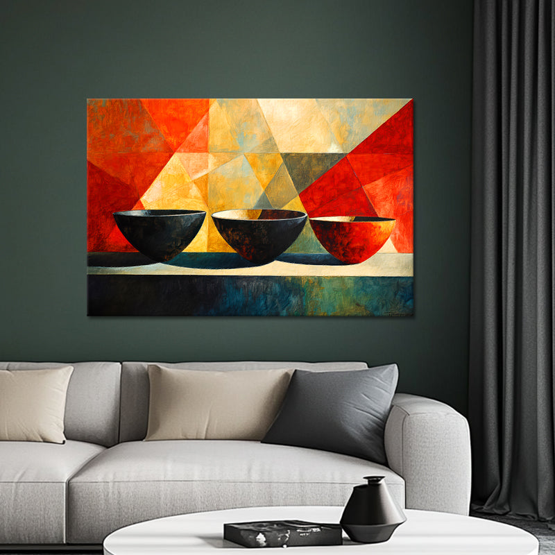 Drie decoratieve potten II