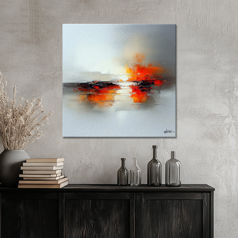 Abstract landschap schilderij III
