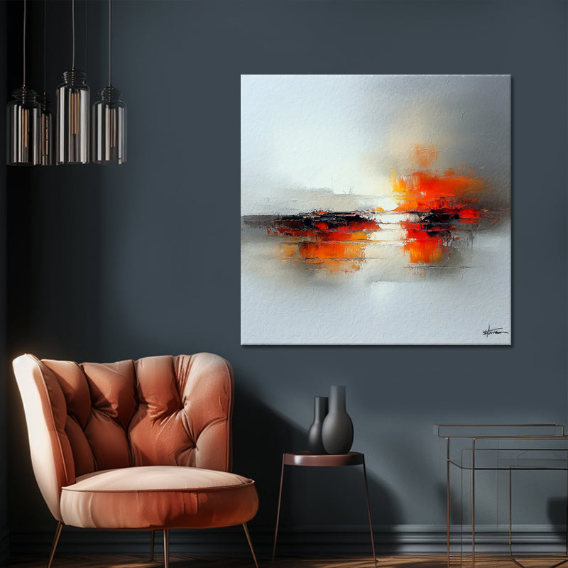 Abstract landschap schilderij III