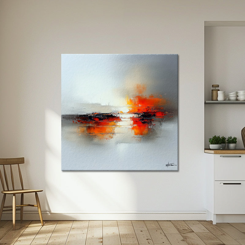 Abstract landschap schilderij III