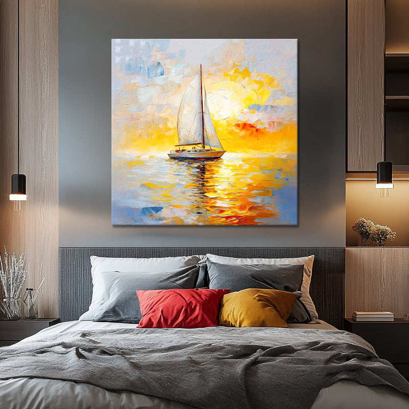 Zeilboot bij Zonsondergang II