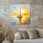 Zeilboot bij Zonsondergang II