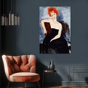 Junge Rothaarige im Abendkleid – Amedeo Modigliani