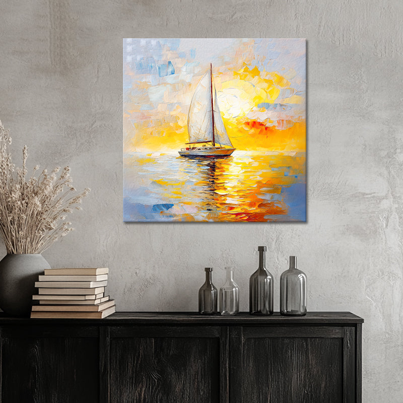Zeilboot bij Zonsondergang II
