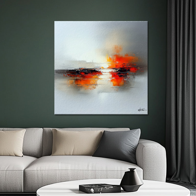 Abstract landschap schilderij III