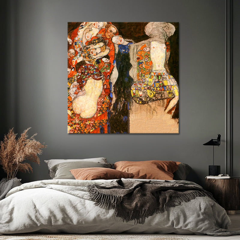 Schmücke die Braut mit Schleier und Kranz - Gustav Klimt