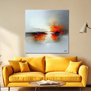 Abstract landschap schilderij III