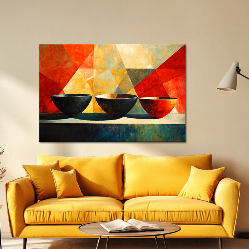 Drie decoratieve potten II