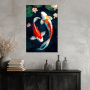 Twee koi karper vissen