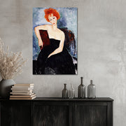 Junge Rothaarige im Abendkleid – Amedeo Modigliani