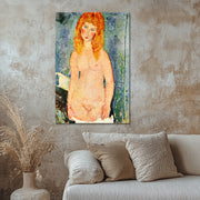 Stehender weiblicher Akt mit rotem Haar – Amedeo Modigliani