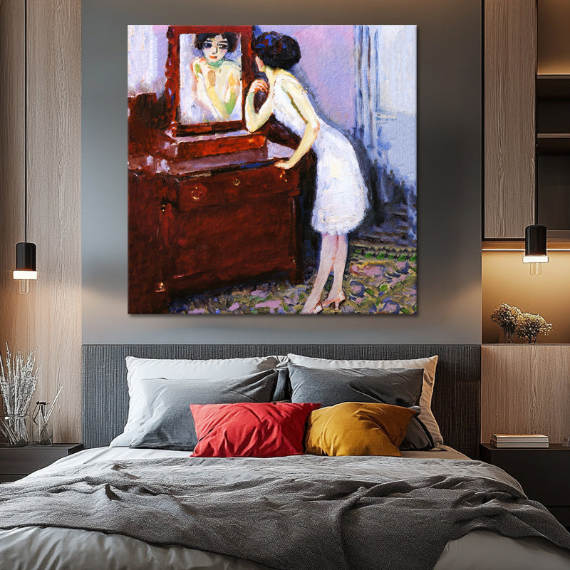 Frau vor einem Spiegel - Kees van Dongen