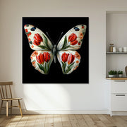 Schmetterling mit Blumen II