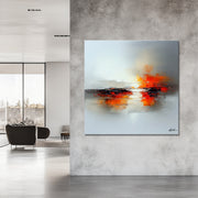 Abstract landschap schilderij III