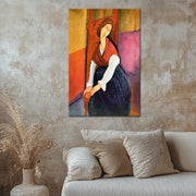Jeanne Hebuterne in Red Shawl - Amedeo Modigliani