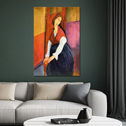 Jeanne Hebuterne in Red Shawl - Amedeo Modigliani