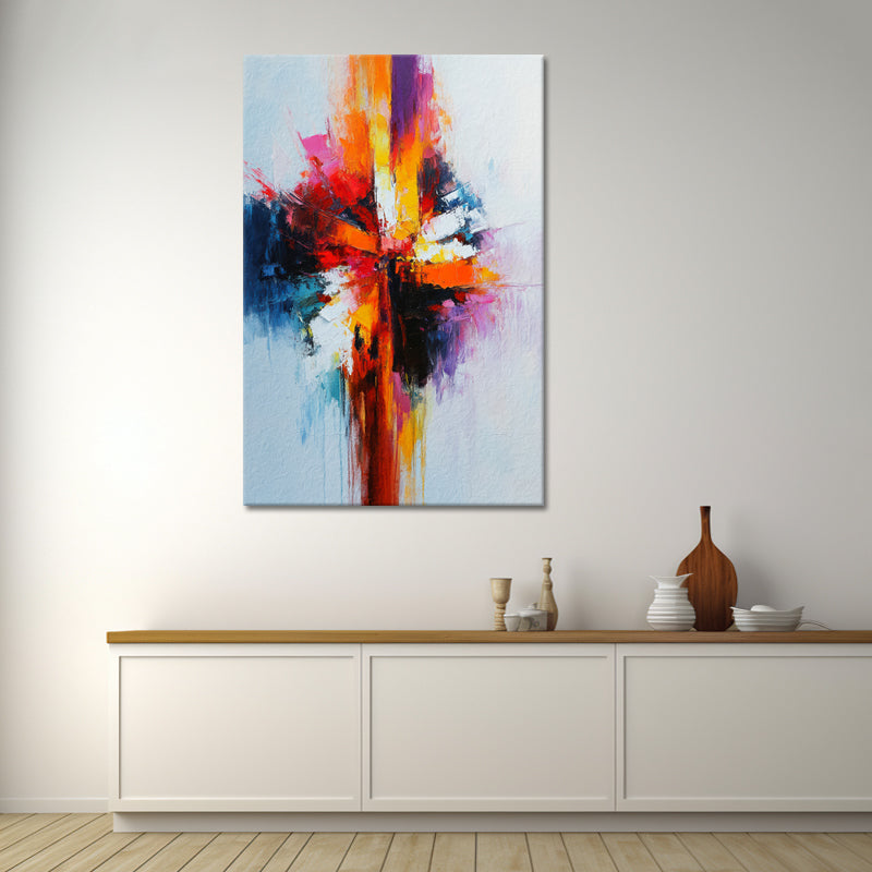 Abstract in kleur schilderij