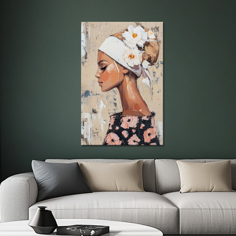 Mooie vrouw met bloemen IV