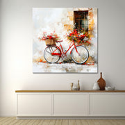 Fiets met bloemen II