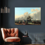 Het IJ voor Amsterdam - Ludolf Bakhuysen